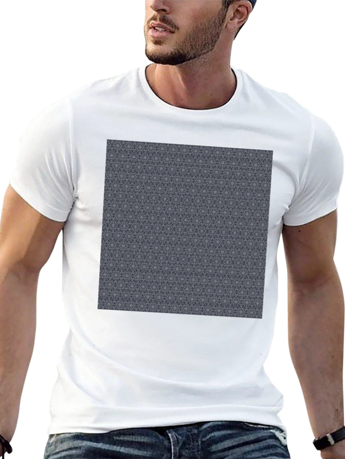 Geometric Pattern Tee - Modern Comfort