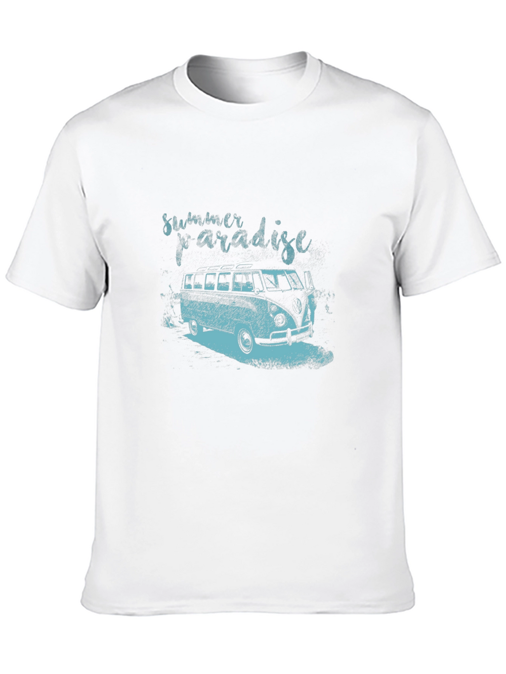 Summer Paradise Graphic Tee - Black