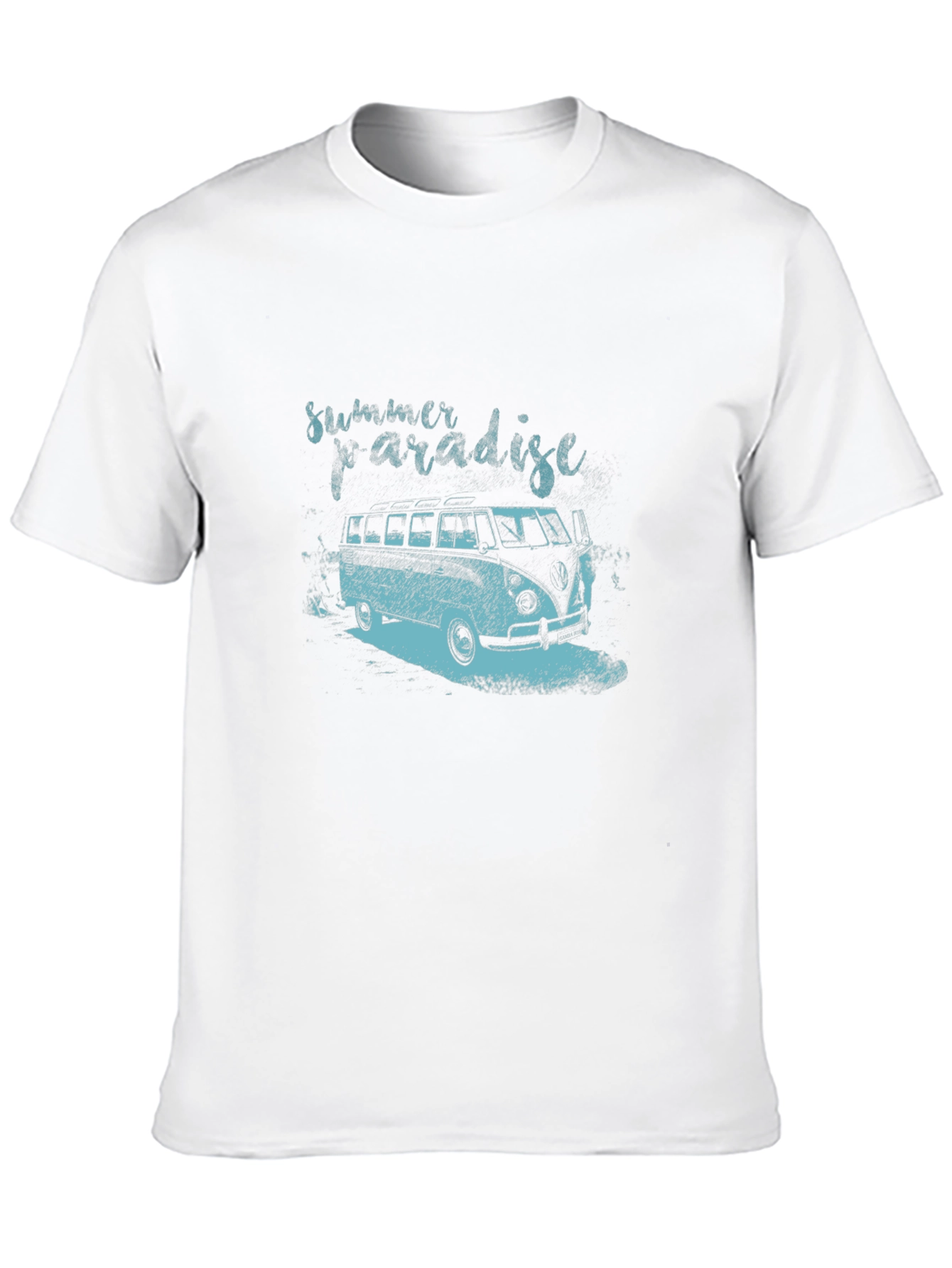 Summer Paradise Graphic Tee - Black