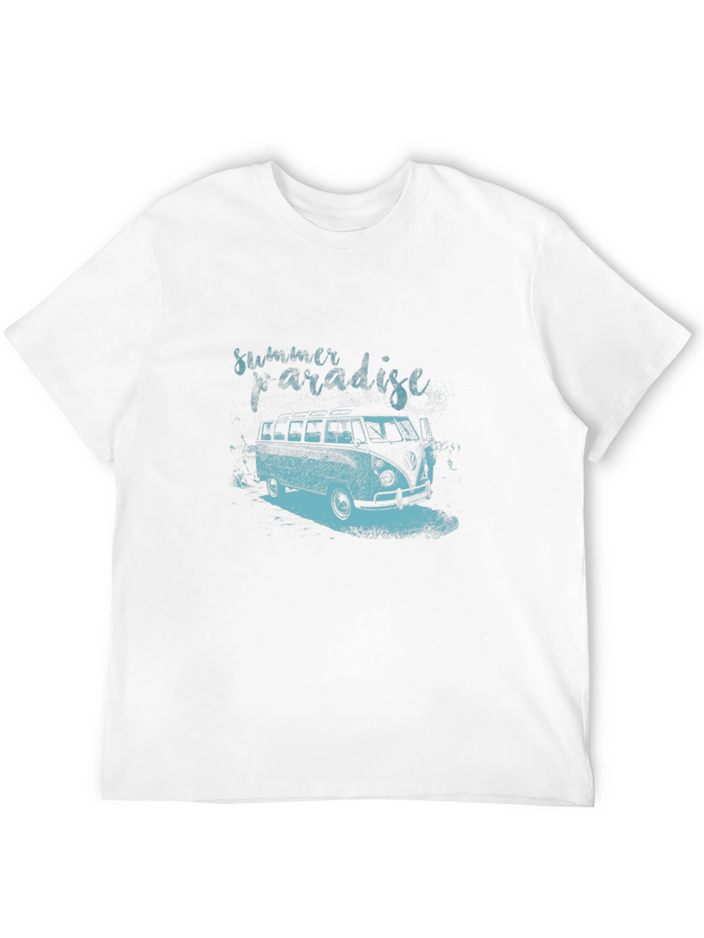 Summer Paradise Graphic Tee - Black