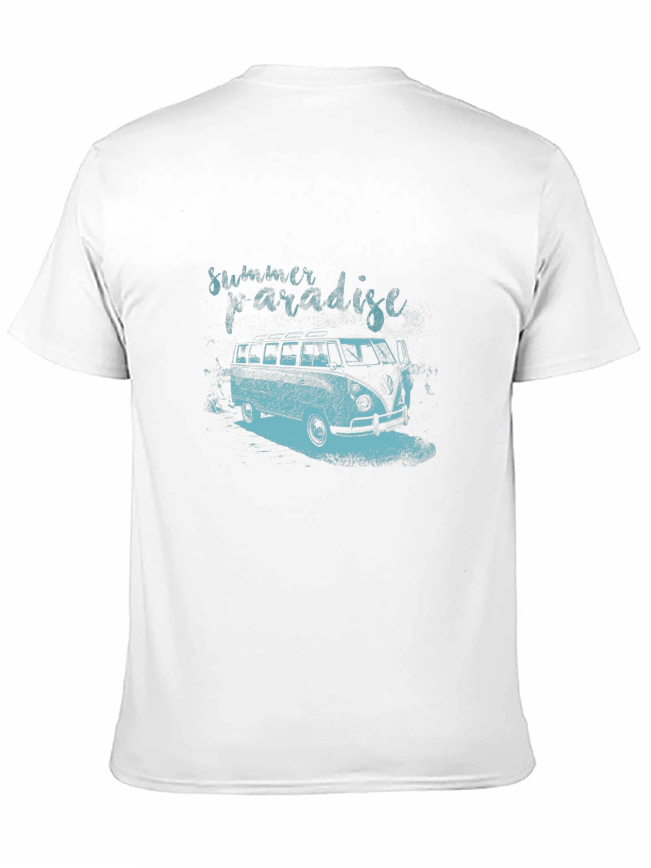 Summer Paradise Graphic Tee - Black