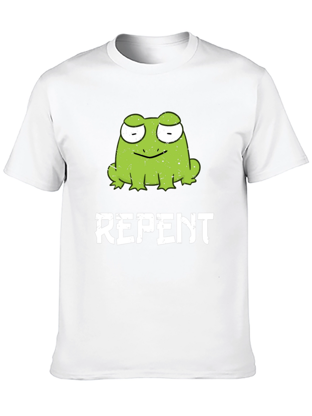 Frog Repent Graphic T-Shirt - Black Cotton Tee