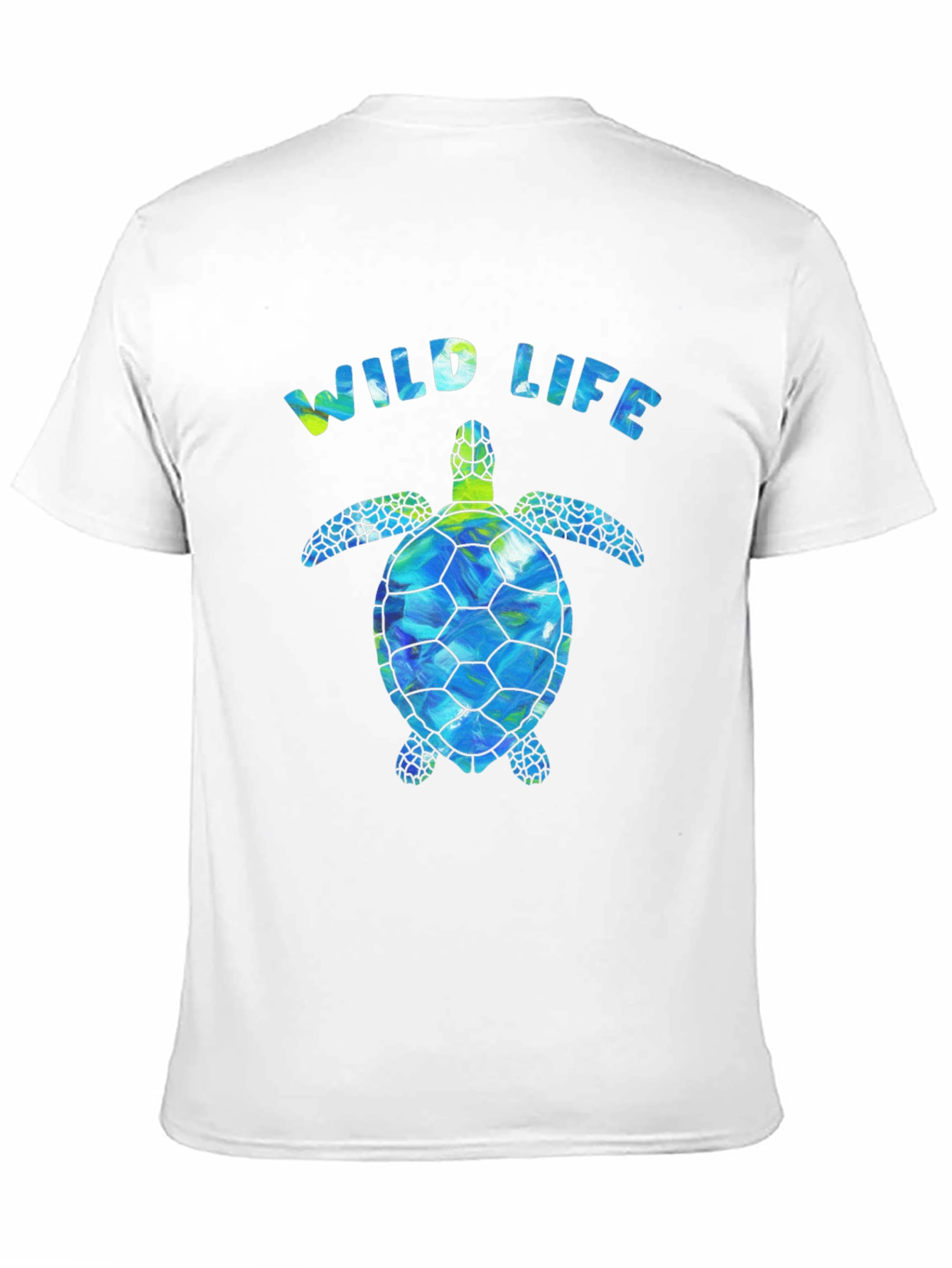 Wildlife Sea Turtle Graphic Tee - Black