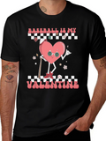 Baseball Valentines Day Heart Graphic Tee