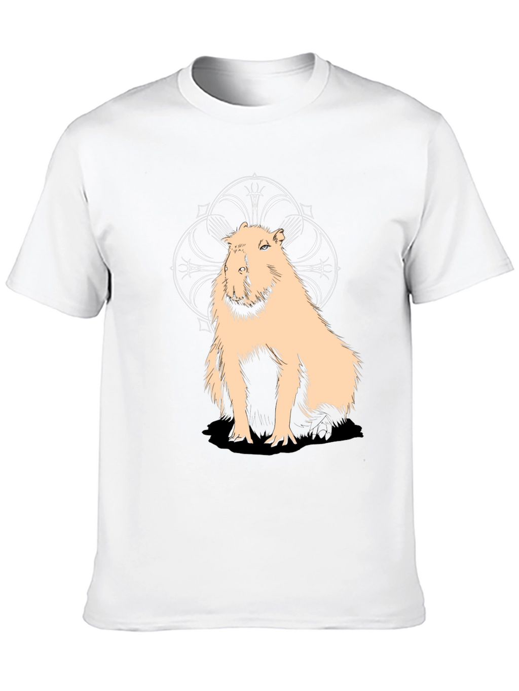 Capybara Graphic Tee - Stylish Black Cotton T-Shirt