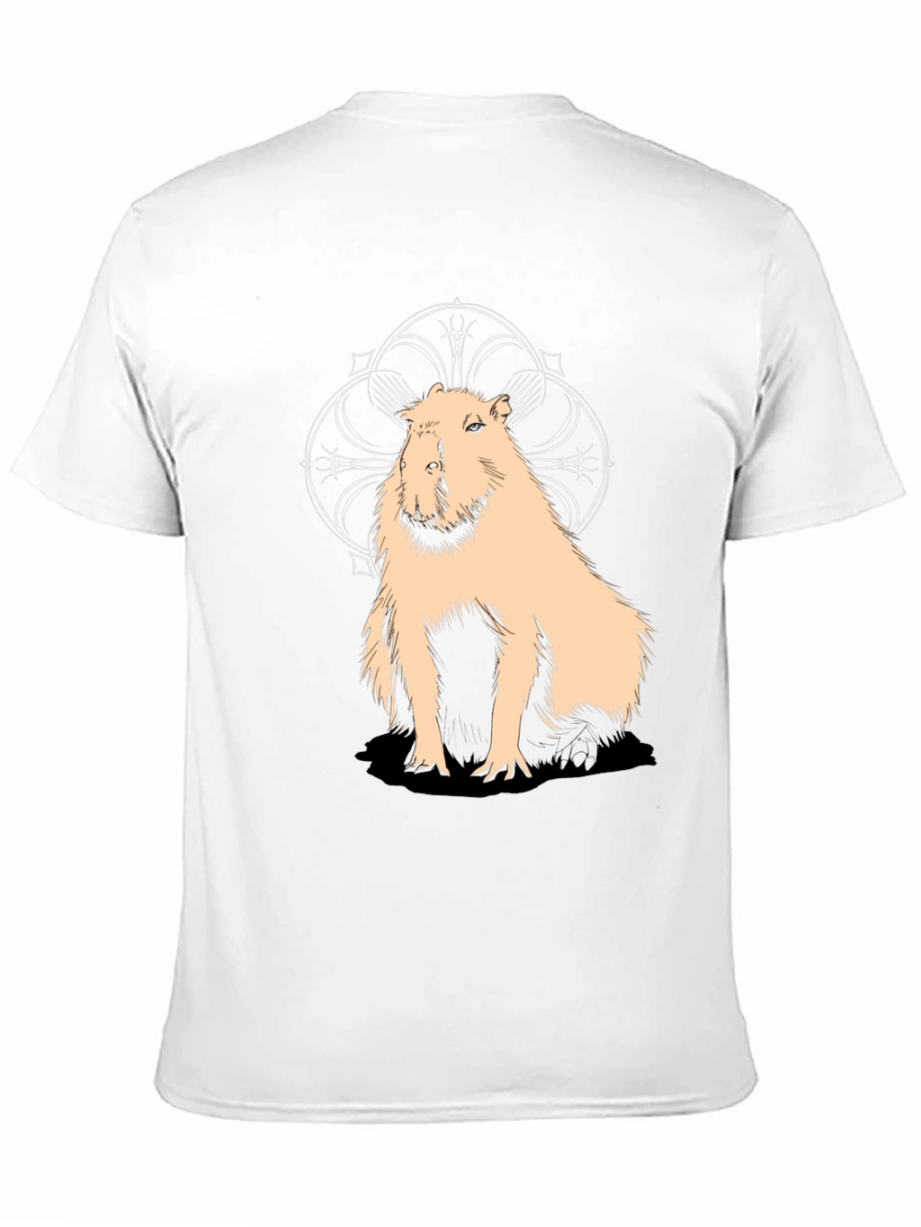 Capybara Graphic Tee - Stylish Black Cotton T-Shirt