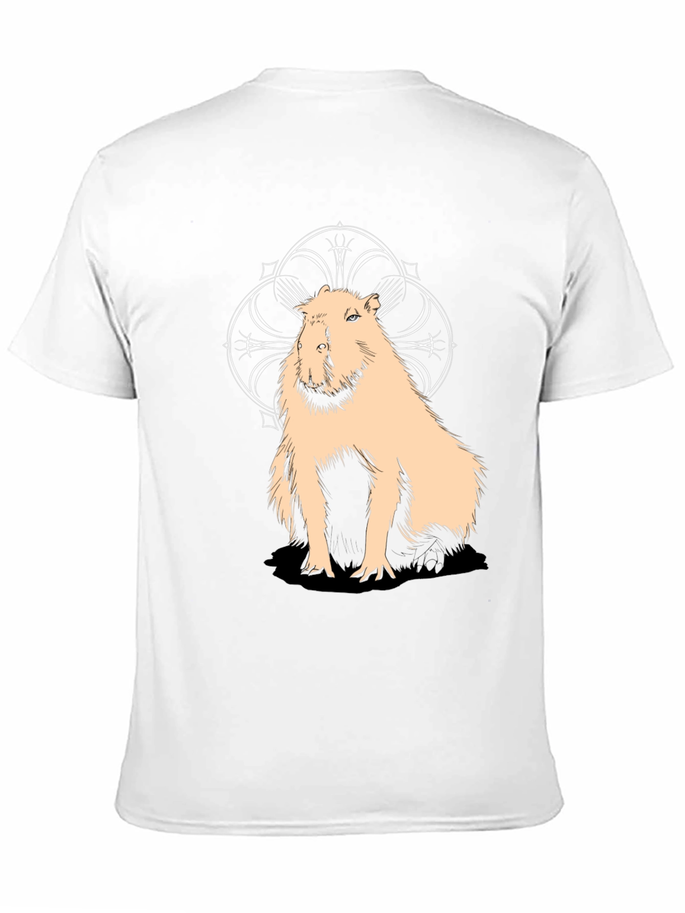 Capybara Graphic Tee - Stylish Black Cotton T-Shirt