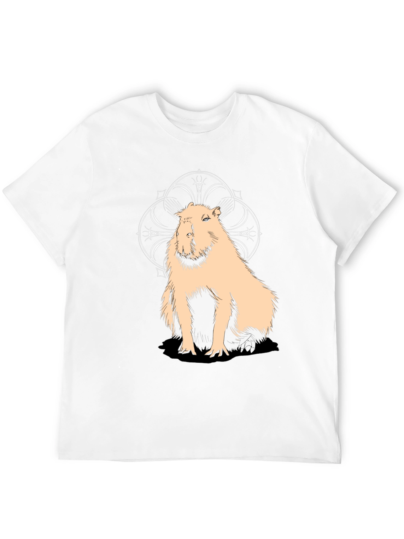 Capybara Graphic Tee - Stylish Black Cotton T-Shirt