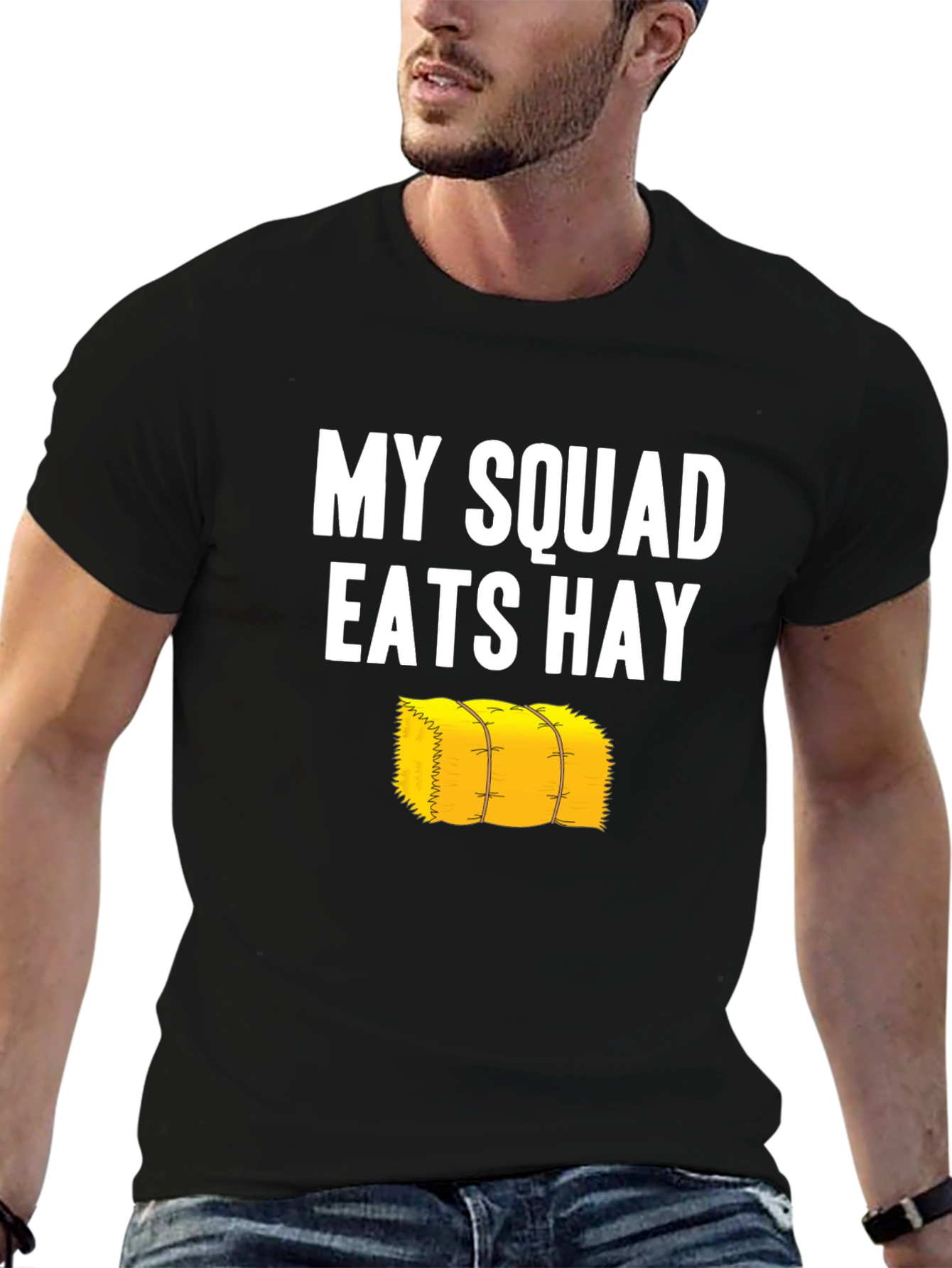 My Squad Eats Hay Graphic Tee - Funny Farm T-Shirt