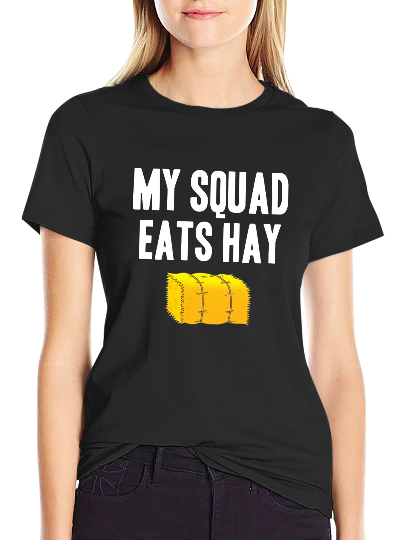 My Squad Eats Hay Graphic Tee - Funny Farm T-Shirt