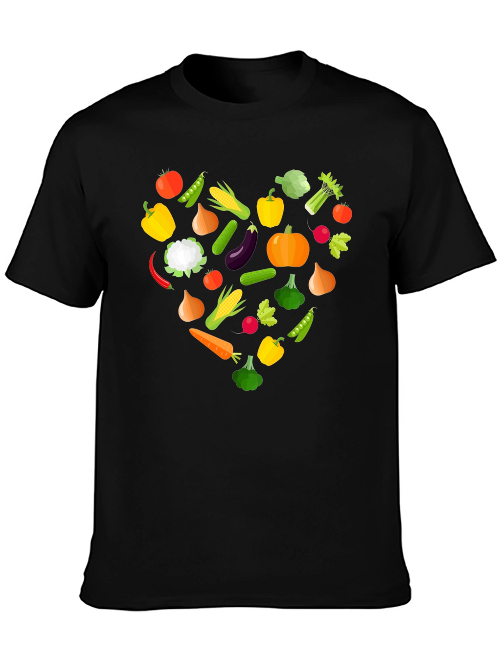 Vegan Heart T-Shirt - Eat Your Vegetables!