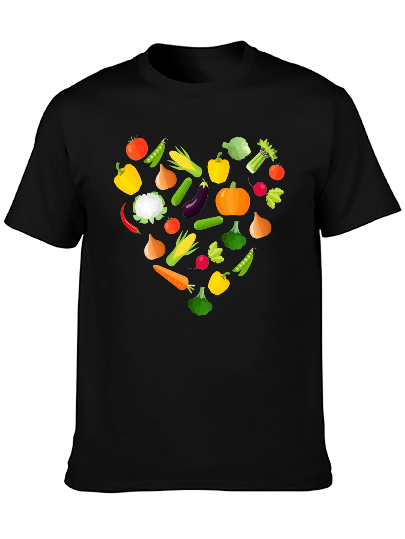 Vegan Heart T-Shirt - Eat Your Vegetables!