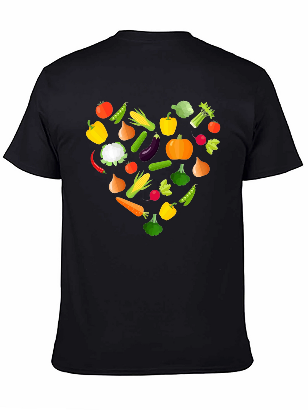 Vegan Heart T-Shirt - Eat Your Vegetables!