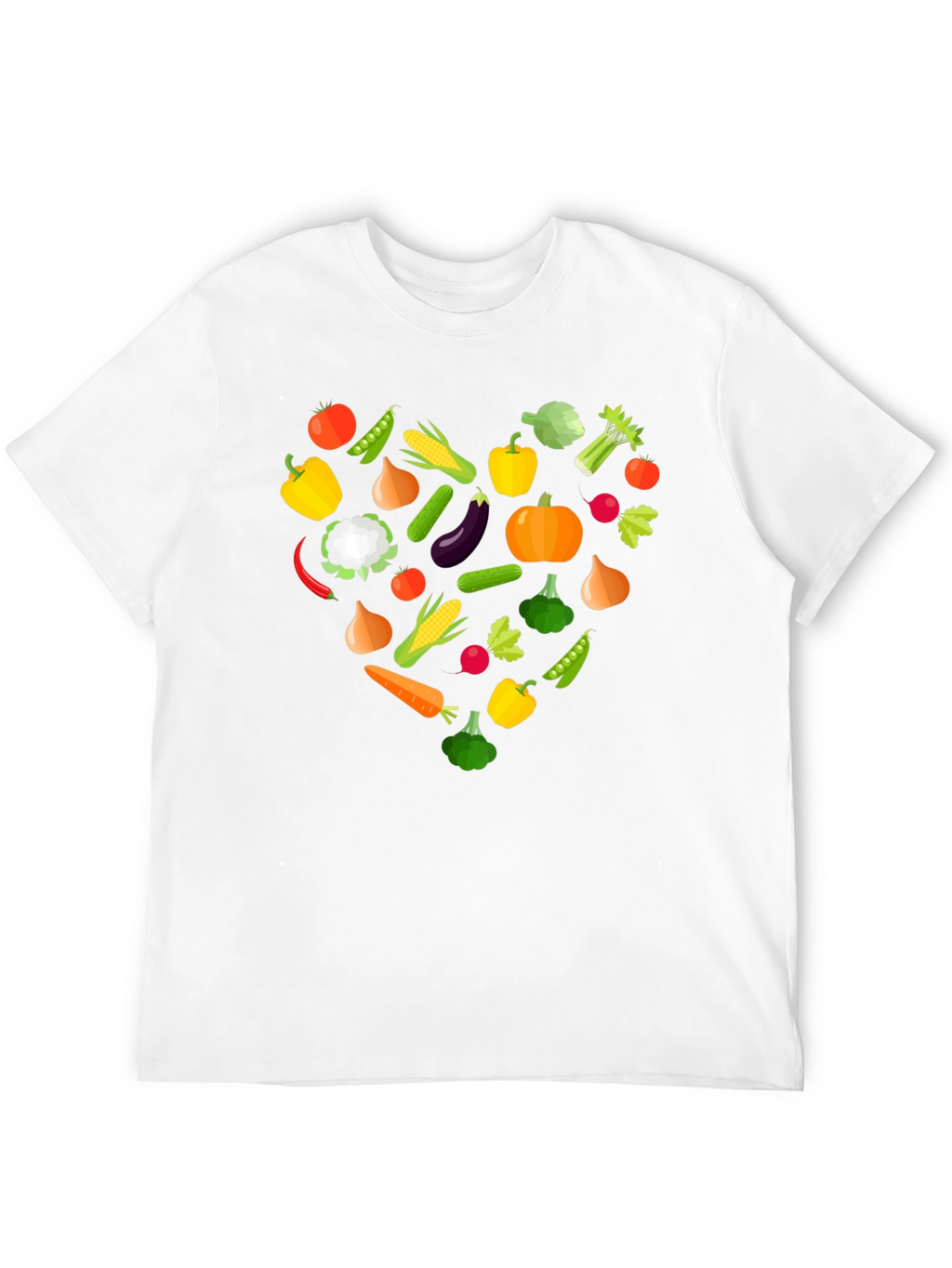 Vegan Heart T-Shirt - Eat Your Vegetables!