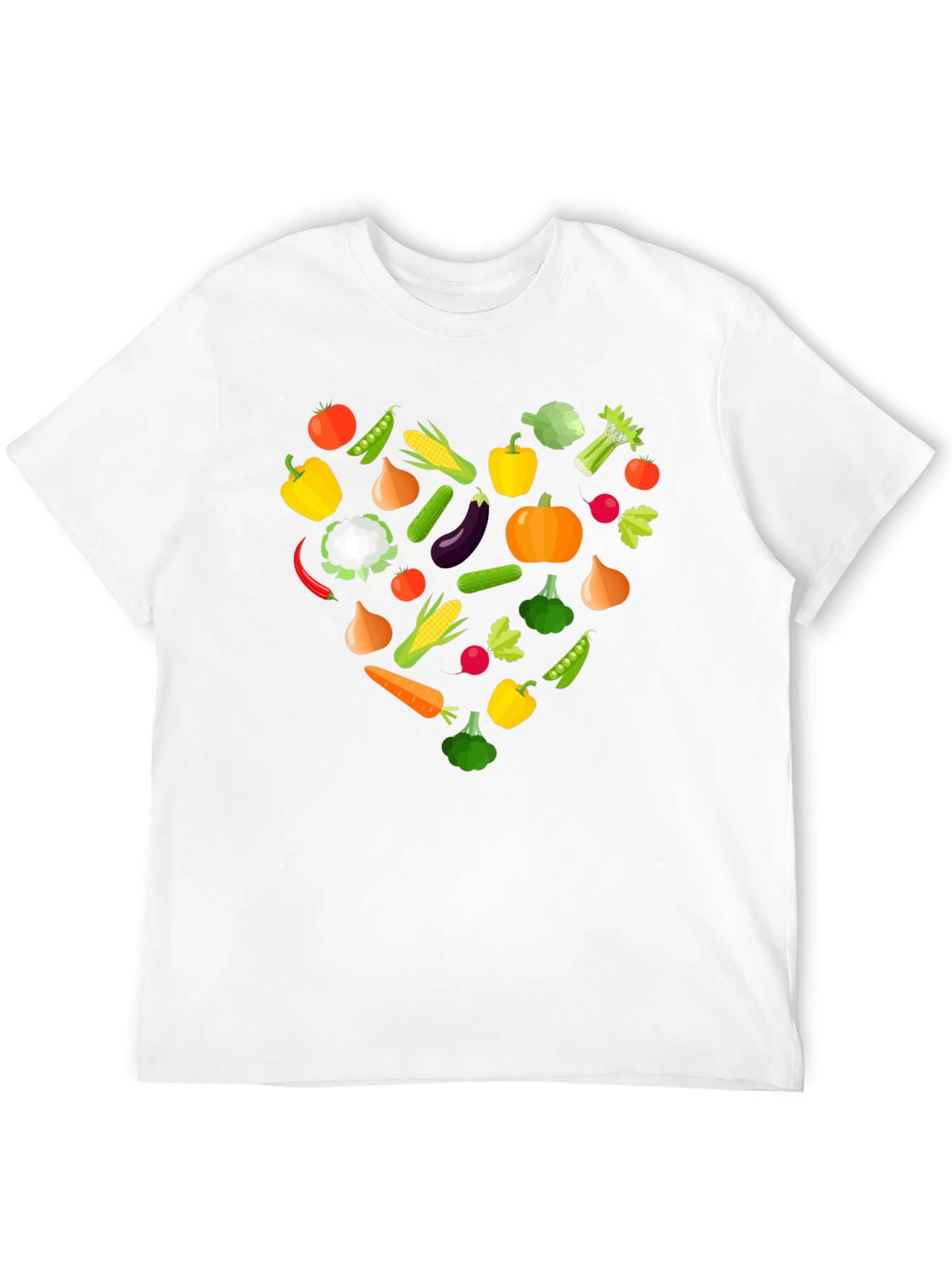 Vegan Heart T-Shirt - Eat Your Vegetables!