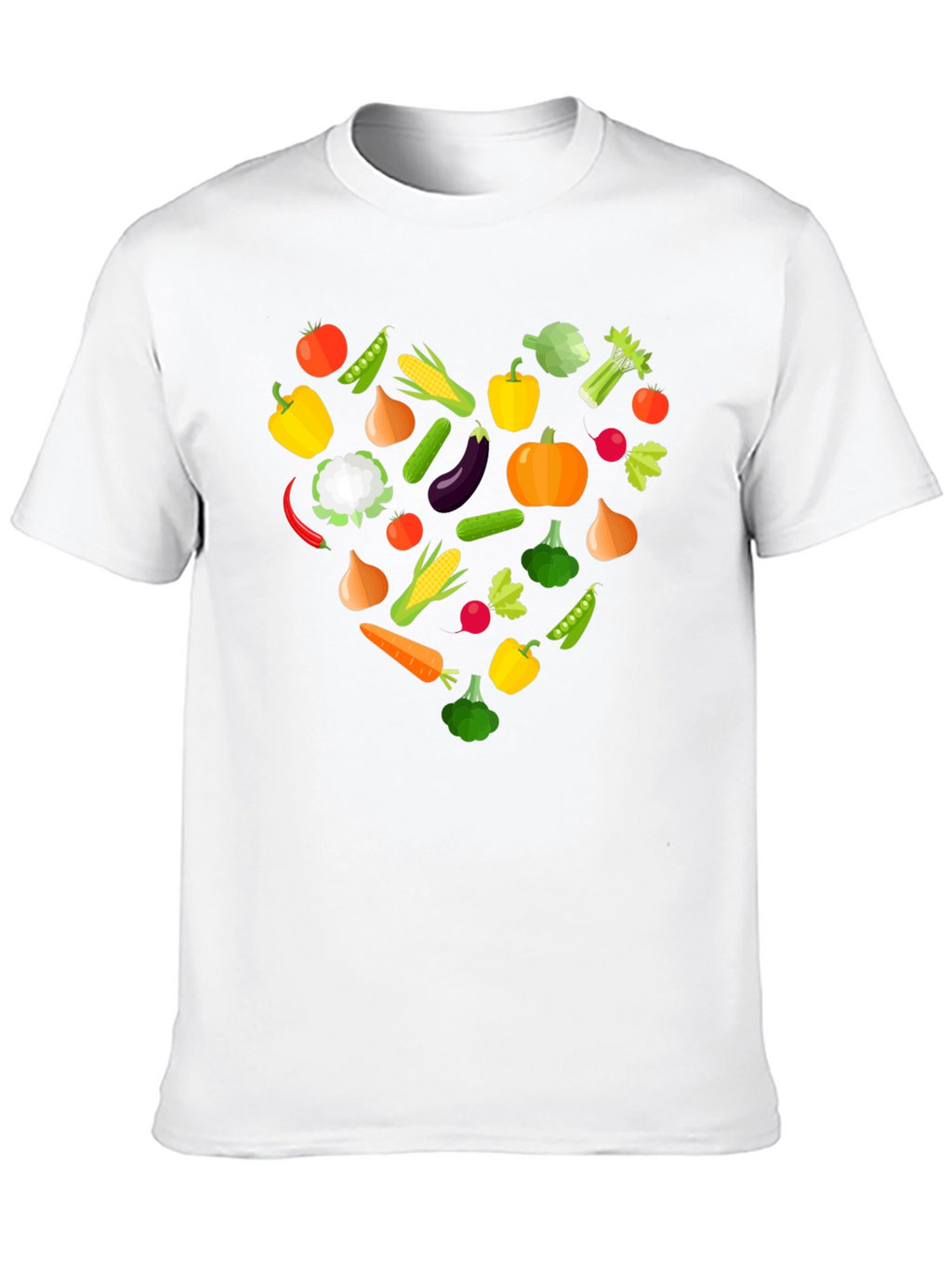 Vegan Heart T-Shirt - Eat Your Vegetables!