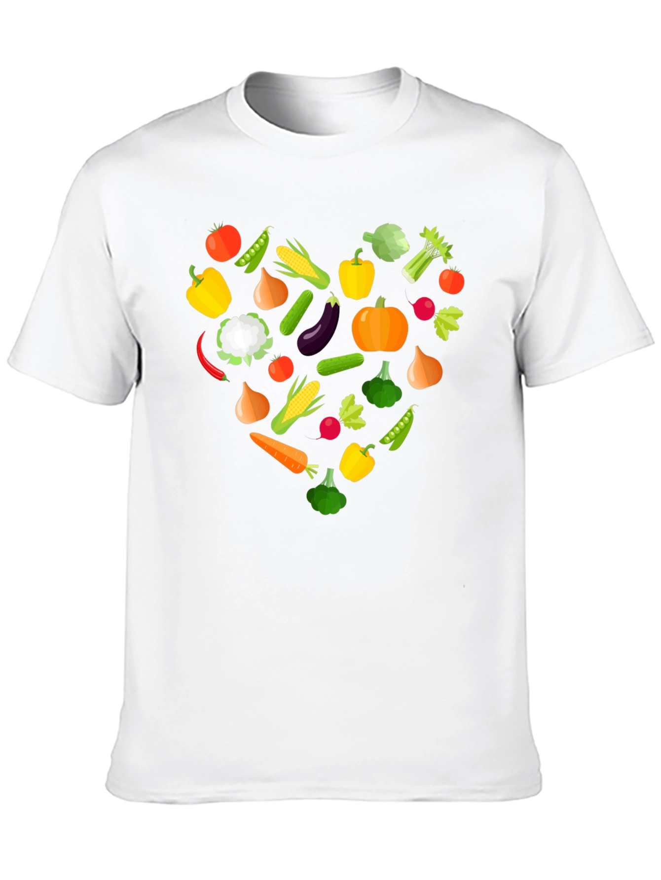 Vegan Heart T-Shirt - Eat Your Vegetables!