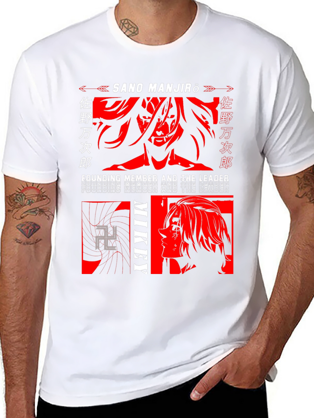 Sano Manjiro Anime T-Shirt - Mikey Founding Member