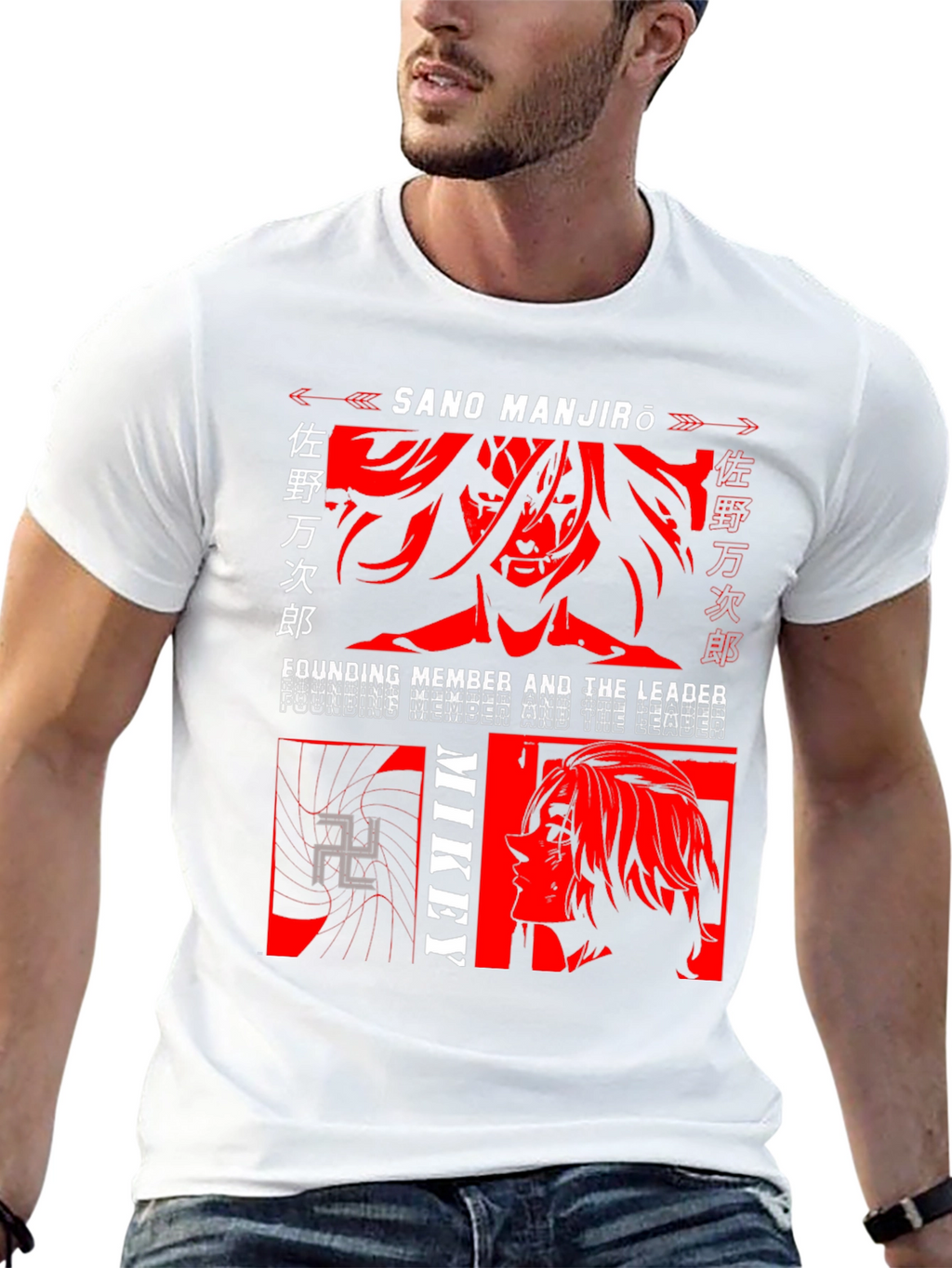 Sano Manjiro Anime T-Shirt - Mikey Founding Member