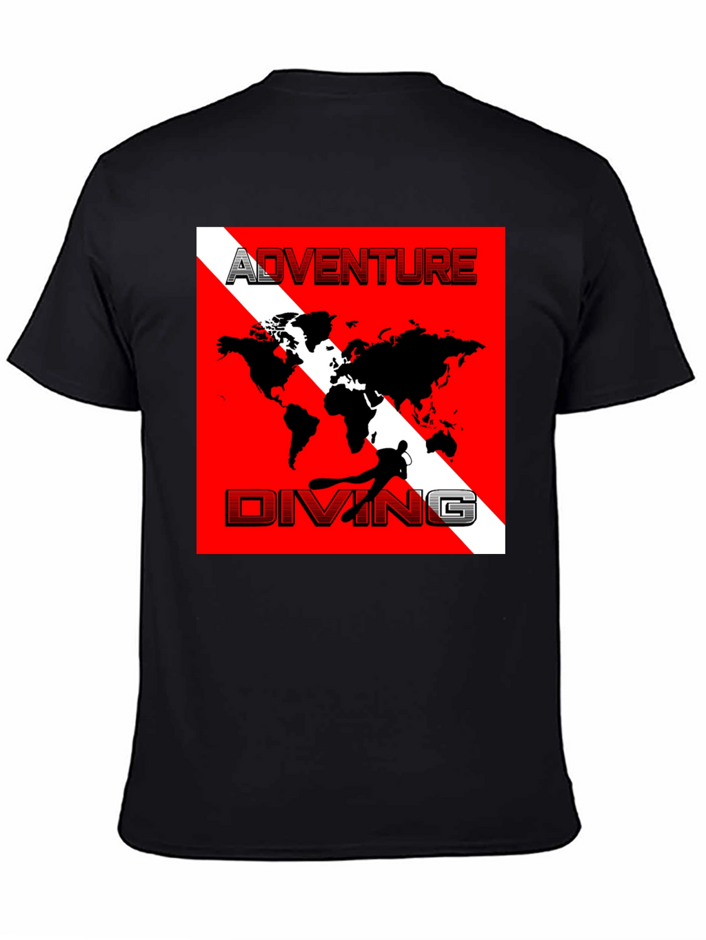 Adventure Diving World Map T-Shirt