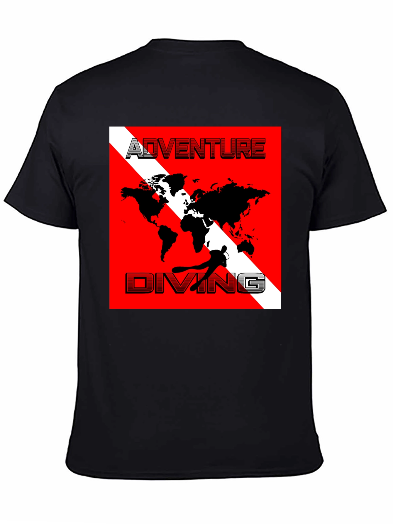 Adventure Diving World Map T-Shirt