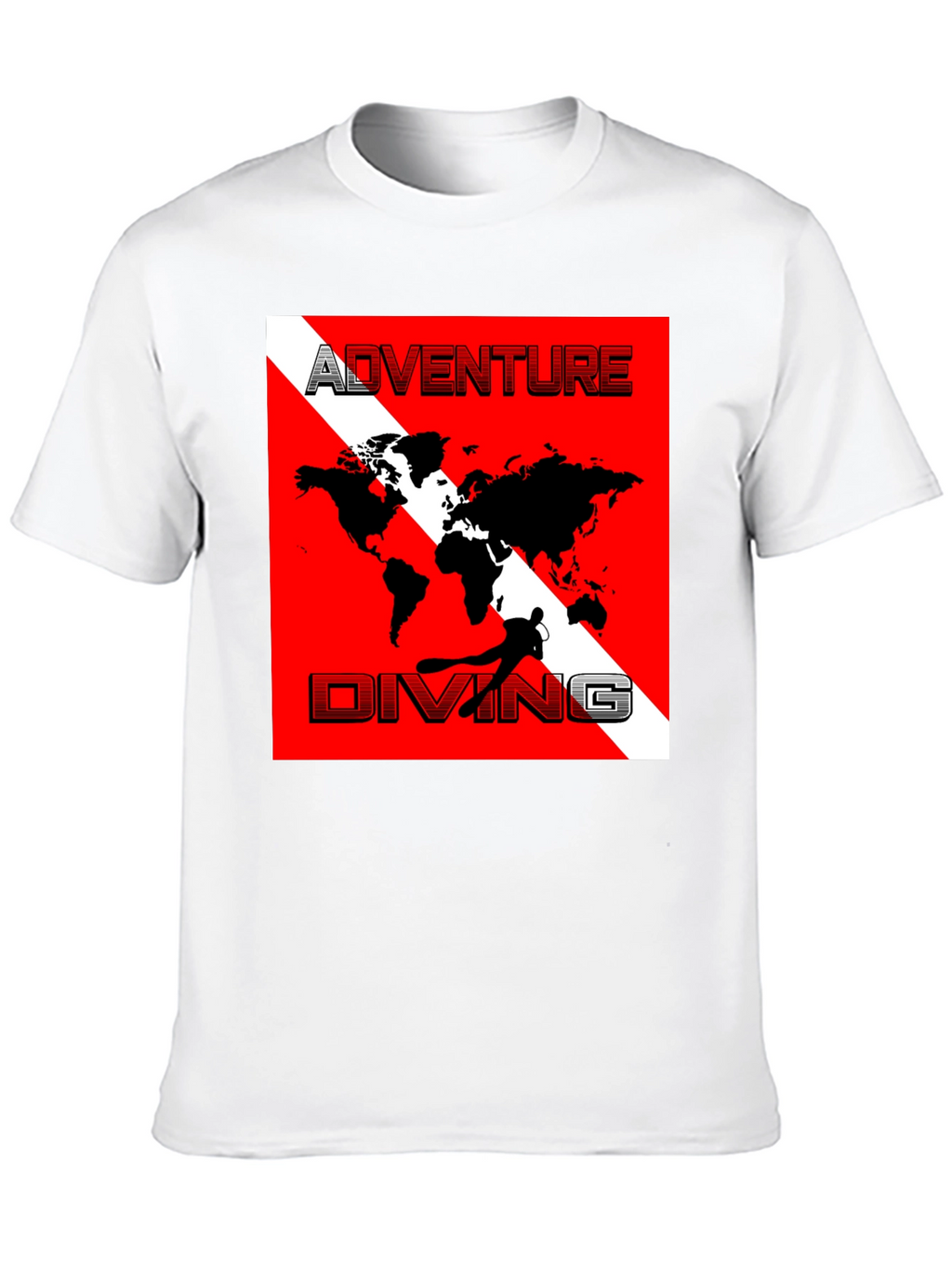 Adventure Diving World Map T-Shirt