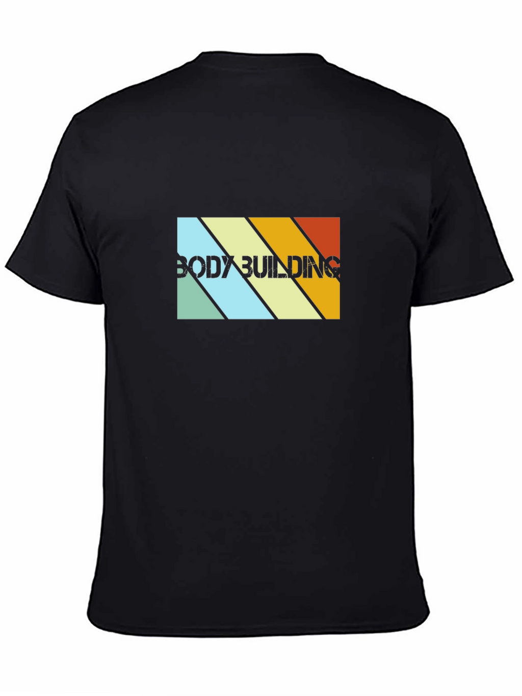 Retro Bodybuilding Graphic T-Shirt - Mens Black Tee