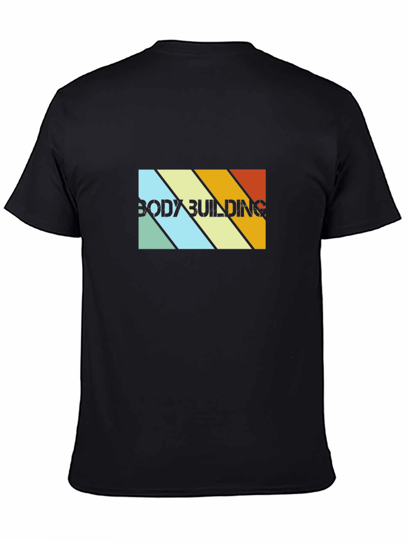 Retro Bodybuilding Graphic T-Shirt - Mens Black Tee