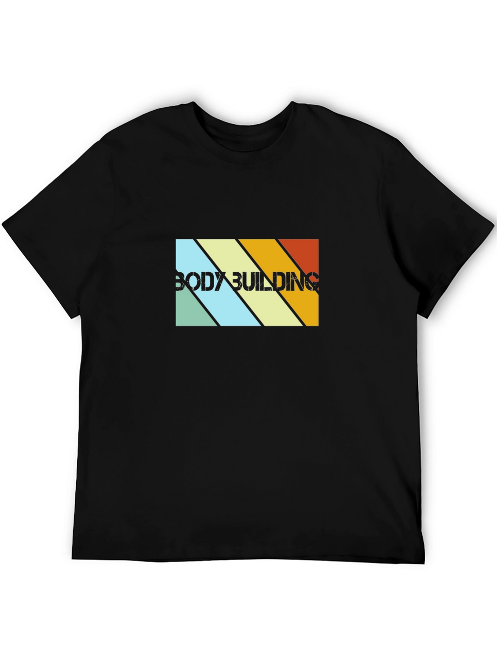 Retro Bodybuilding Graphic T-Shirt - Mens Black Tee
