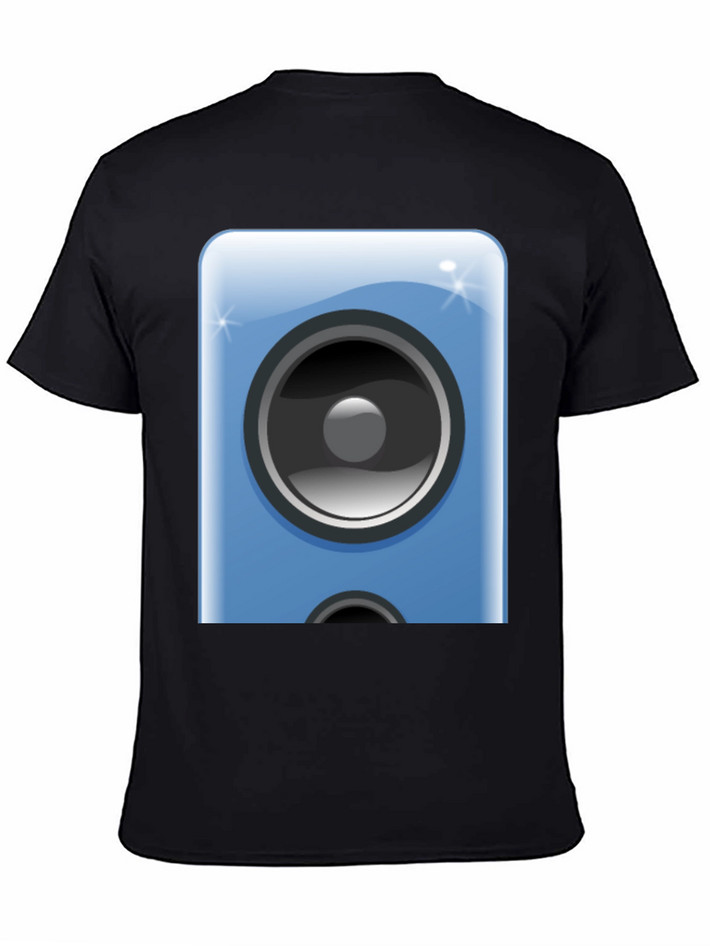 Speaker Graphic Black Tee