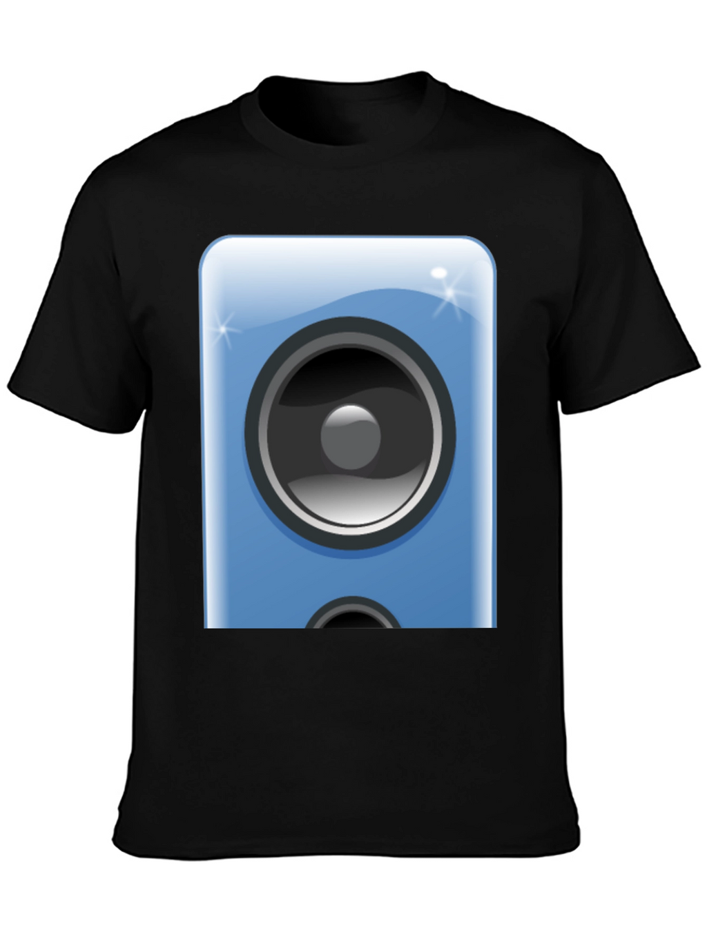 Speaker Graphic Black Tee