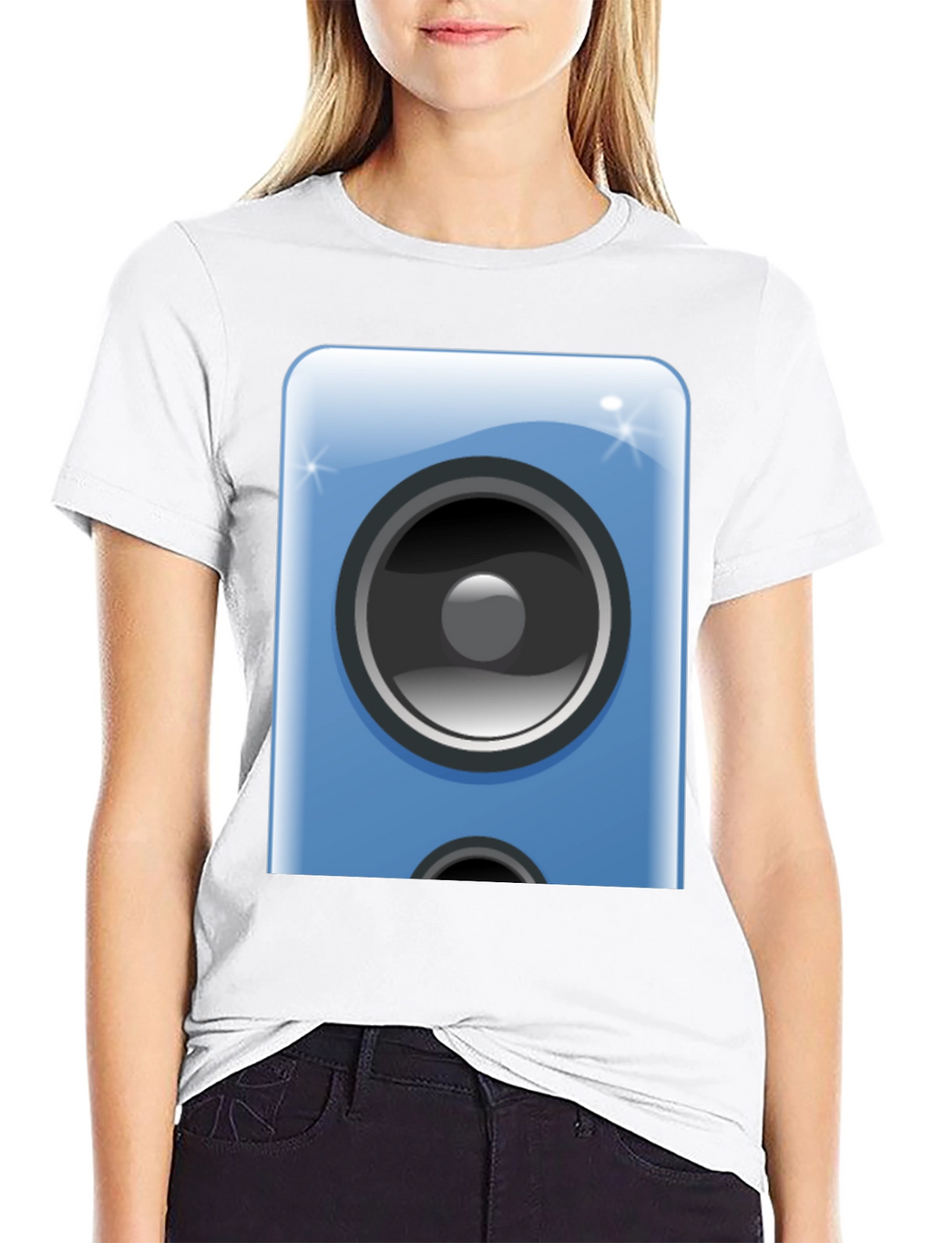 Speaker Graphic Black Tee