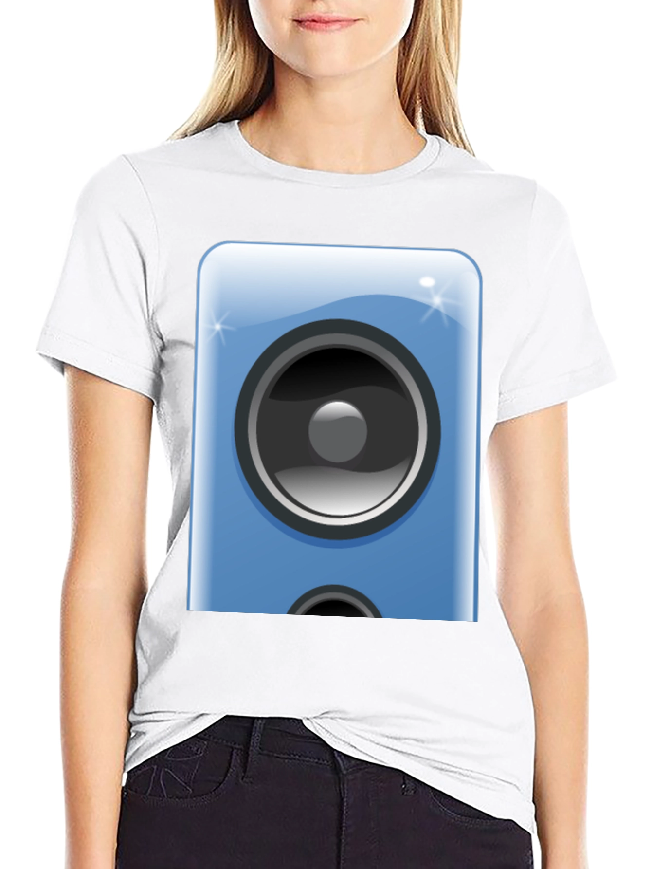 Speaker Graphic Black Tee