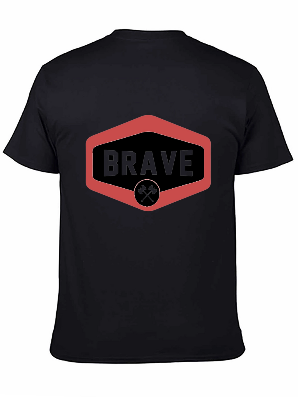 Brave Graphic Tee - Black Crew Neck