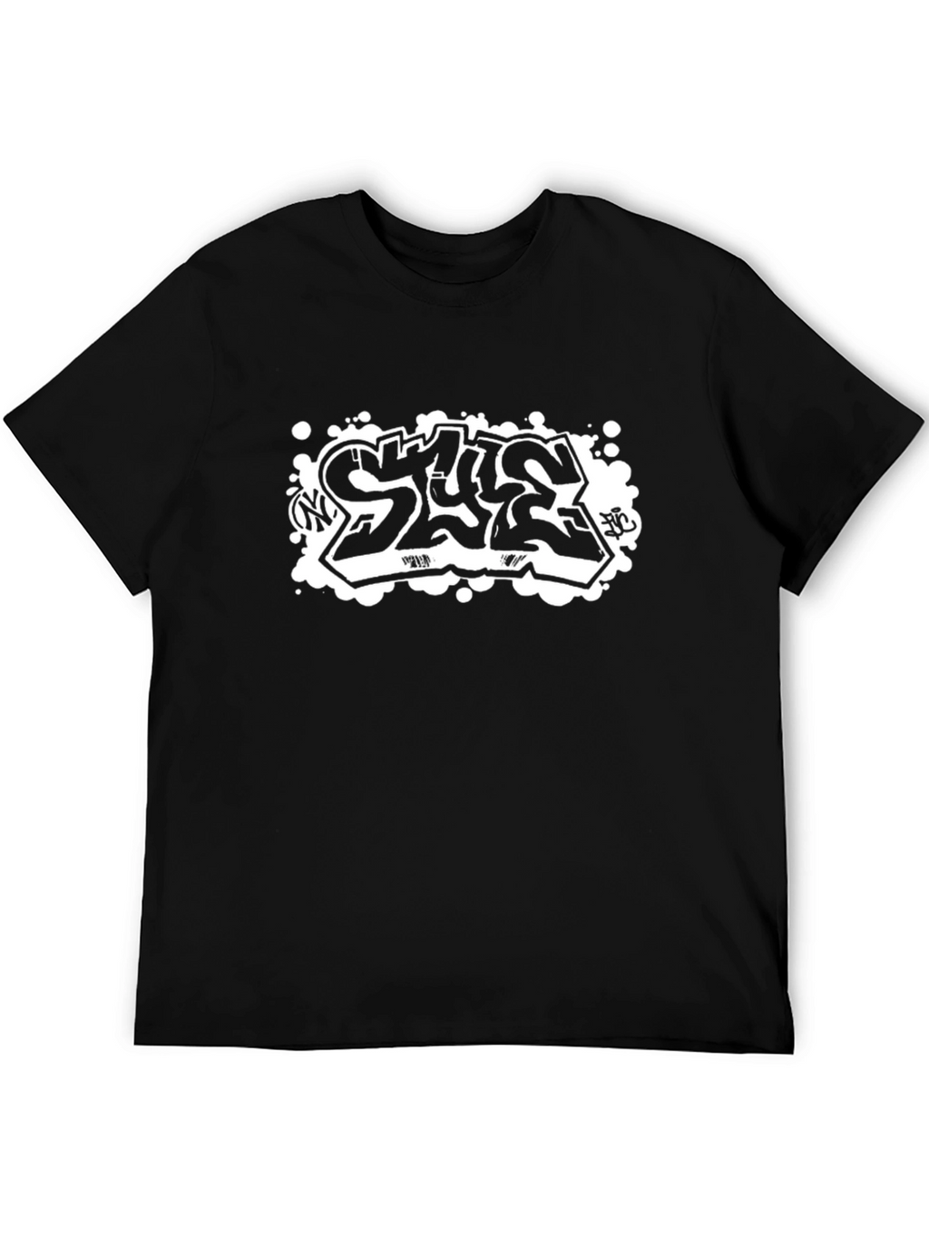 Streetwear Style Black Graphic Tee