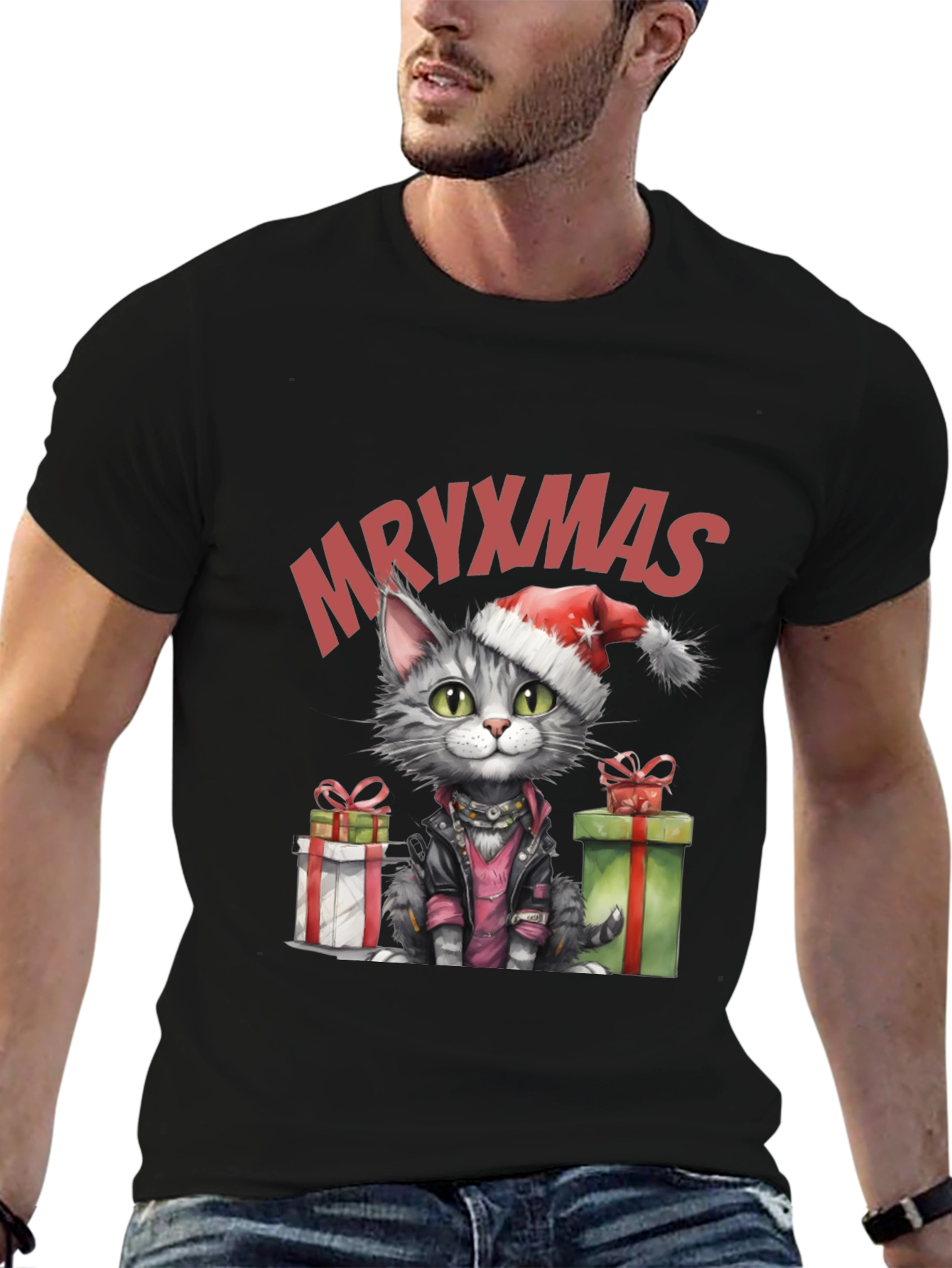 MRYXMAS Cat T-Shirt - Christmas Kitten