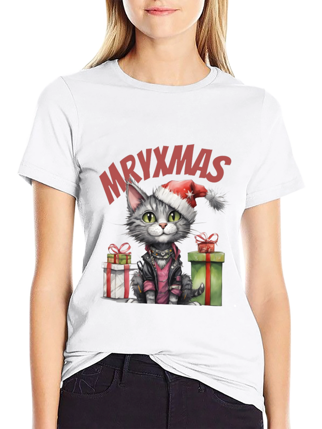 MRYXMAS Cat T-Shirt - Christmas Kitten