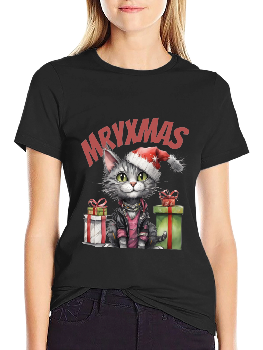 MRYXMAS Cat T-Shirt - Christmas Kitten