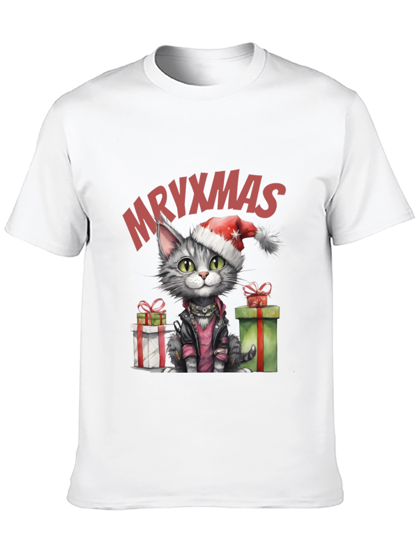 MRYXMAS Cat T-Shirt - Christmas Kitten