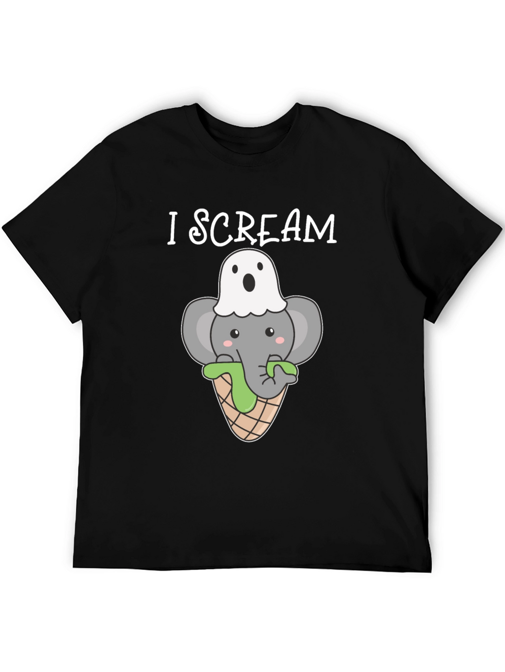 I Scream Halloween Elephant T-Shirt