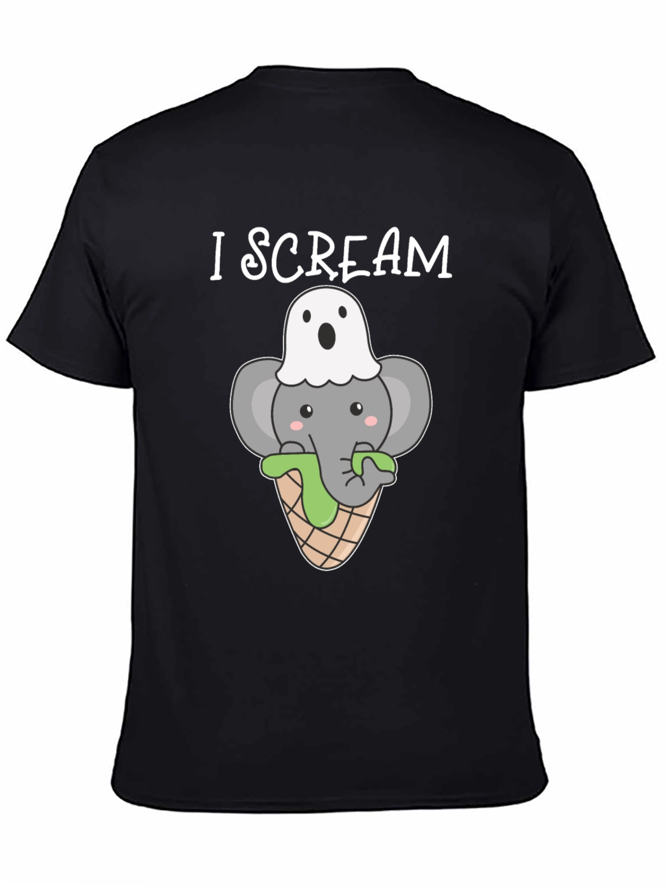 I Scream Halloween Elephant T-Shirt