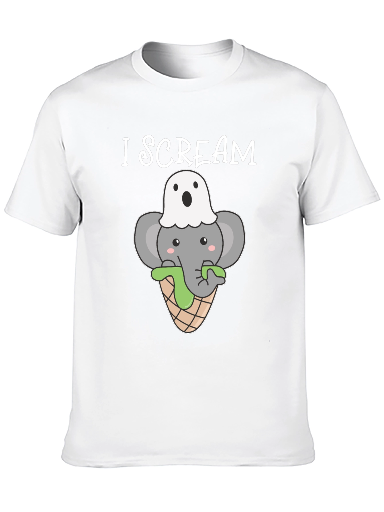 I Scream Halloween Elephant T-Shirt