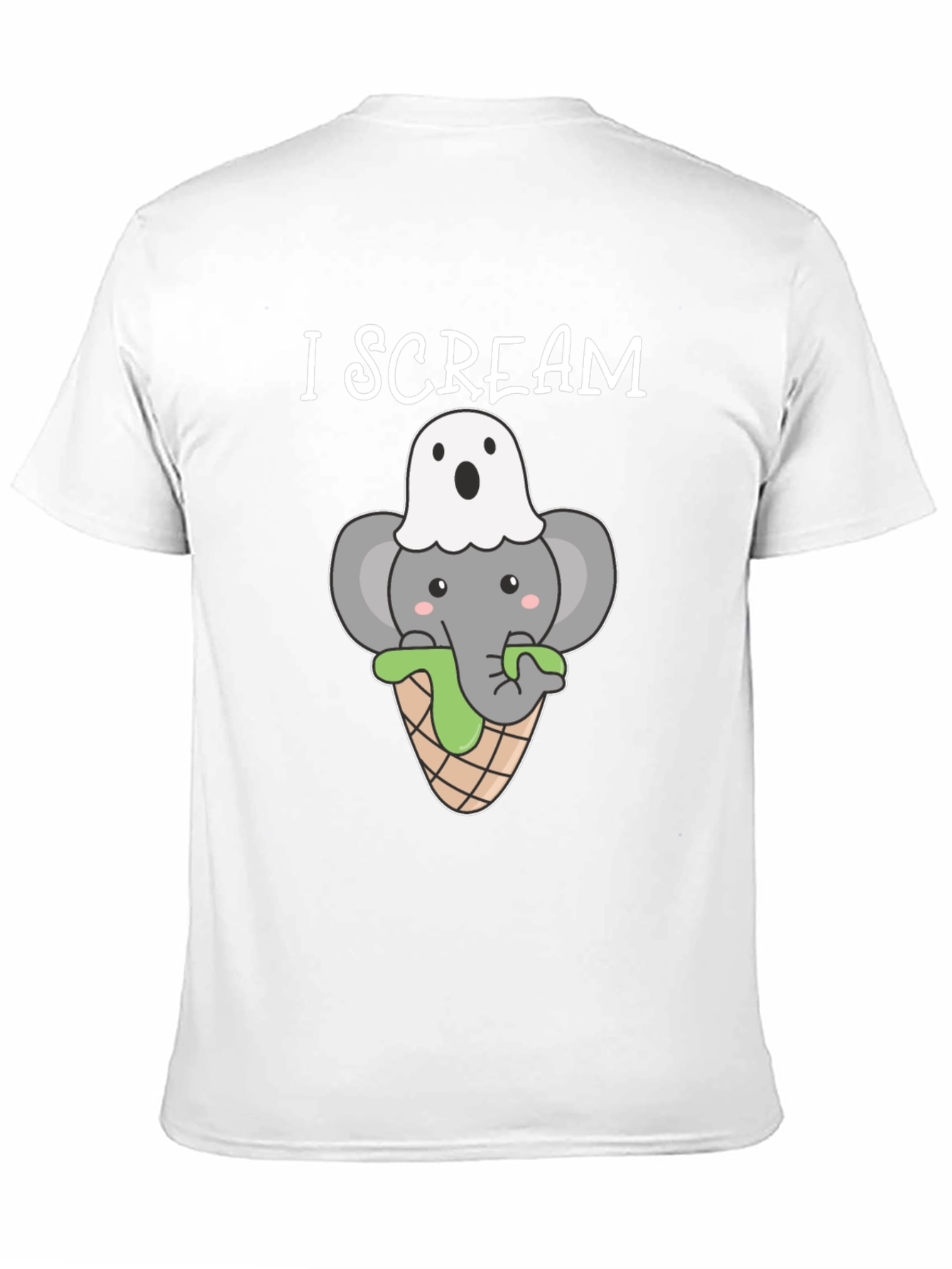 I Scream Halloween Elephant T-Shirt