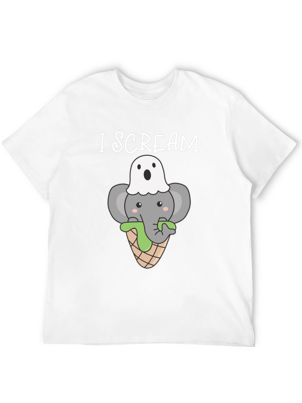 I Scream Halloween Elephant T-Shirt