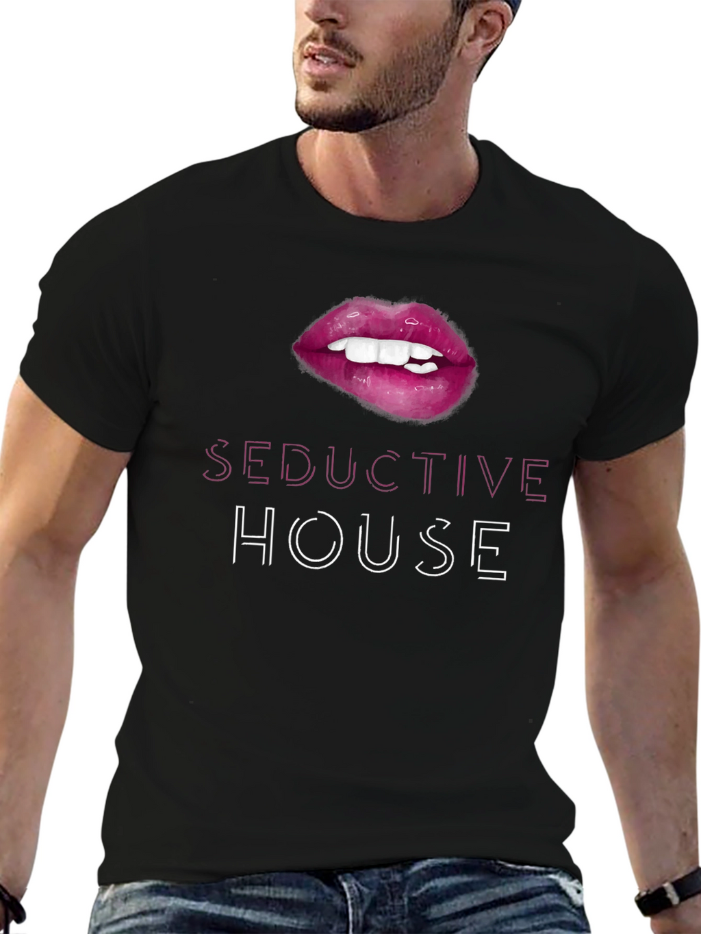 Seductive House Graphic Tee - Stylish & Edgy