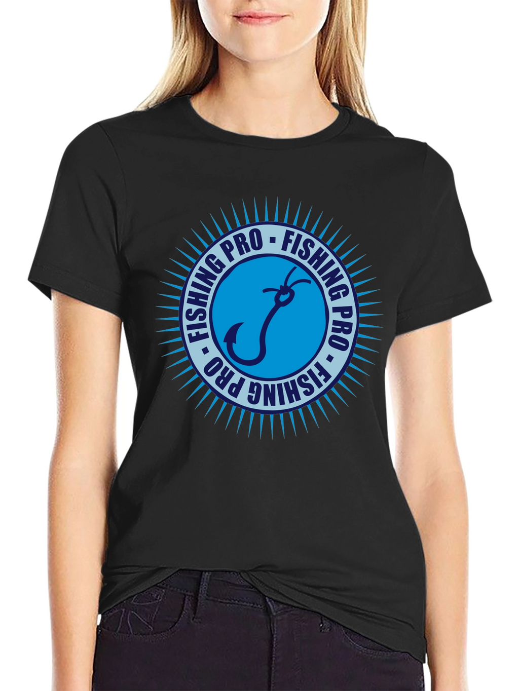 Fishing Pro Black T-Shirt