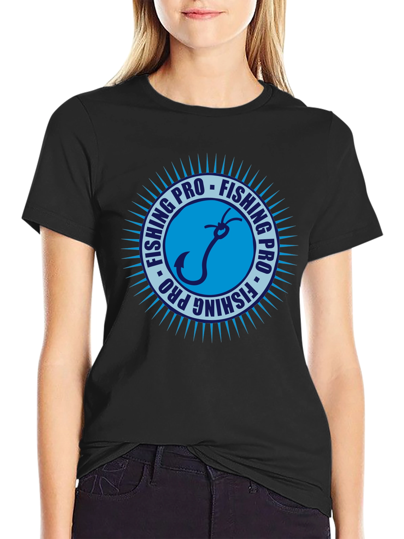 Fishing Pro Black T-Shirt