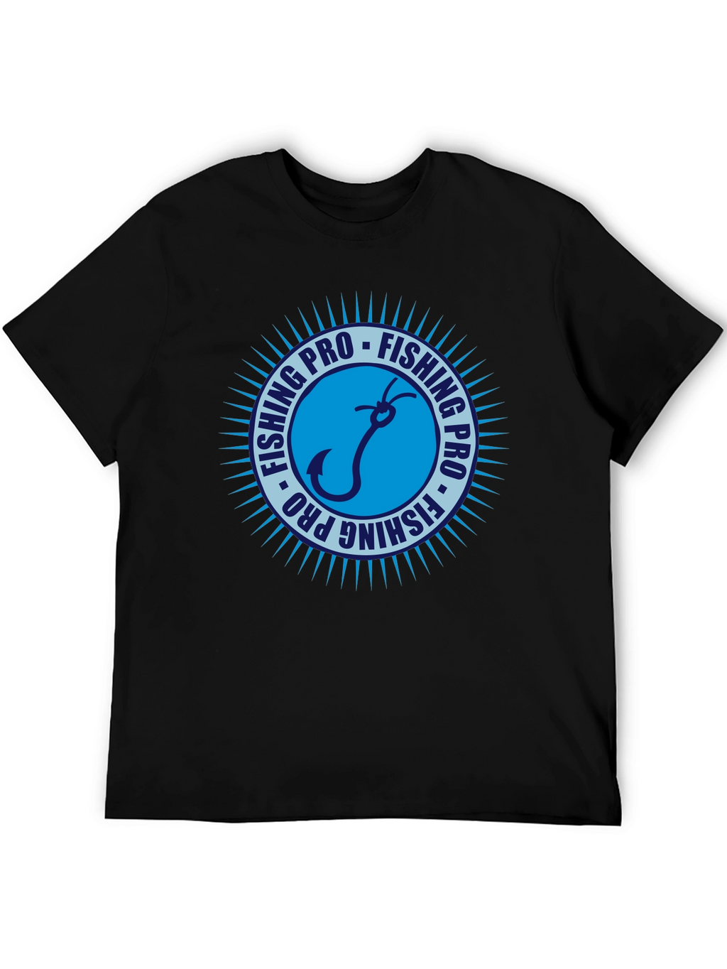 Fishing Pro Black T-Shirt