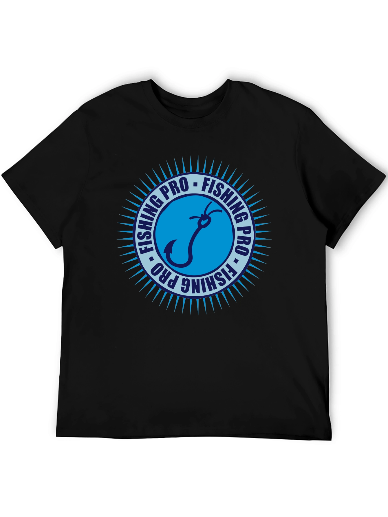 Fishing Pro Black T-Shirt