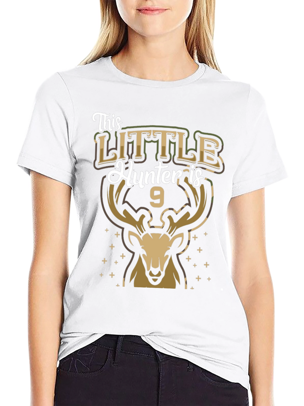 Little Hunter 9th Birthday T-Shirt
